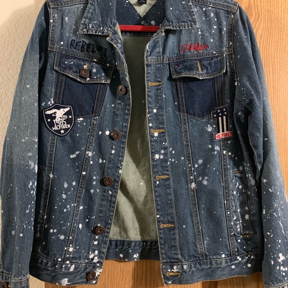 Boys Denim Tommy Hilfiger Jacket - Picture 1 of 6